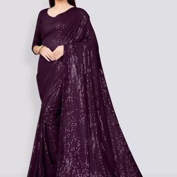 Florence Embellished Sequinned Saree-image-82