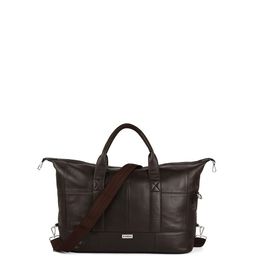 CIMONI Medium Leather Duffel Bag With Detachable Shoulder Strap And Handles-13