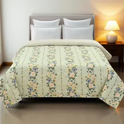 IVAZA Lime Green AC Room Double Bed Microfibre Comforter-image-82