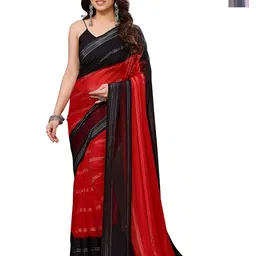 Moda Rapido Set of 2 Striped Satin Sarees-picture-24