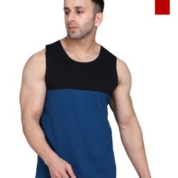 WOOSTRO Men Pack Of 2 Solid Round Neck Cotton Slim Fit T-shirts-image-27