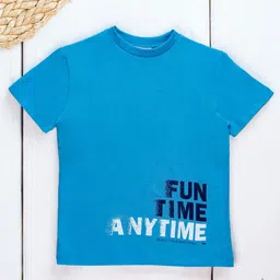 Purple United Boys Typography Printed Cotton T-shirt-image-82