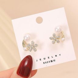 DressBerry Set Of 3 Artificial Stones Studded Studs-12