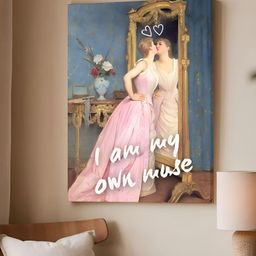 Art Street Pink & White 1 Piece Canvas Other Wall Paintings-picture-38