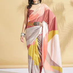RACHNA Colorblocked Ready to Wear Saree-picture-47