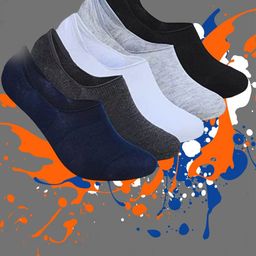 MJE Pack Of 5 Shoe Liners Socks-image-36