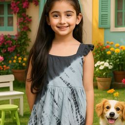 Maaesa Girls Casual Tie & Dye Rayon A-Line Top-picture-45
