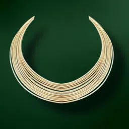 UnfoldSelf Gold-Plated Statement Necklace-43