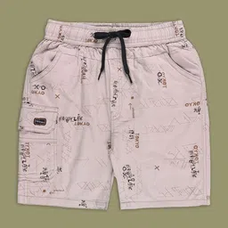 Wish Karo Boys Typography Printed Regular Fit Cargo Shorts-image-120