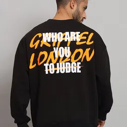 GRIFFEL Men Printed Long Sleeves Round Neck Sweatshirt-image-19