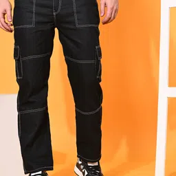 COMFITS Regular Fit Men Black Jeans-image-2