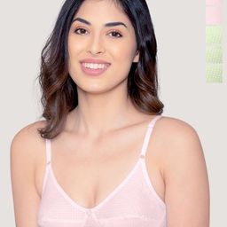 Kalyani Elin Pack of 5 Polka Dot Printed Cotton Bra-picture-18