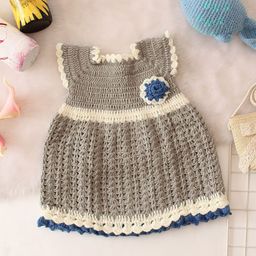 Woonie Girls Self Design Fit & Flare Dress-picture-15