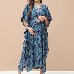 Secret Wish Women Geometric Printed Maxi Dress-image-81