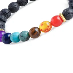 Divine souvenirs Unisex Artificial Beaded Elasticated Bracelet-12