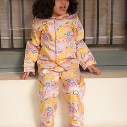 Funny Bones Clothings Unisex Kids Printed Night suit-image-88
