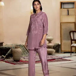 AUTUMN LANE Embroidered Top With Trouser Co-Ords-image-26
