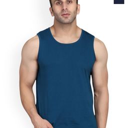 SLOWLORIS Pack Of 2 Bio-Wash Combed Cotton Gym Vests-picture-33