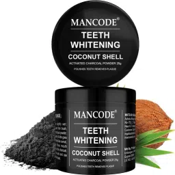 Organic Teeth Whitening Coconut Shell With Activated Charcoal Power, Polishes Teeth and Removes Plaque and Stains, Fight Cavities, Improves Breath With Mint Extract Teeth Whitening Kit, 25gm Teeth Whitening Kit-9