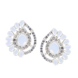 PUJVI Artificial Stones Studded Contemporary Studs-18