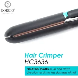 GORGIO PROFESSIONAL LED Unique Temperature Range Hair Crimper HC3636-image-13