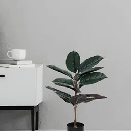 Home Bloom Green & Black Artificial Banana Plant With Pot-image-72