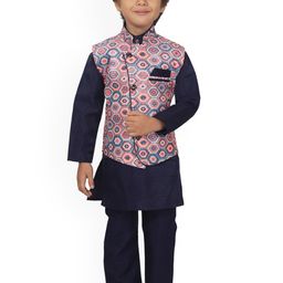 Arshia Fashions Boys Ethnic Motifs Printed Regular Kurta with Pyjamas-30