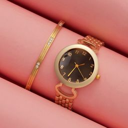 HAUTE SAUCE by Campus Sutra Women Set Of Byzantine Watch & Bracelet SSM25_HSWB5112-image-76