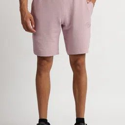 Reebok Men Self Design Mid Rise Knee Length Shorts-image-1