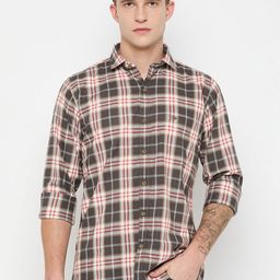 Duke Men Slim Fit Tartan Checks Opaque Checked Casual Shirt-image-67