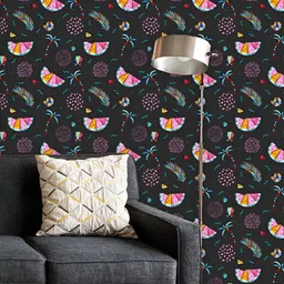ArtzFolio Printed UV-Resistant Anti-Bacterial Abstract Memphis Geometric Shapes Peel & Stick Wallpaper-image-65