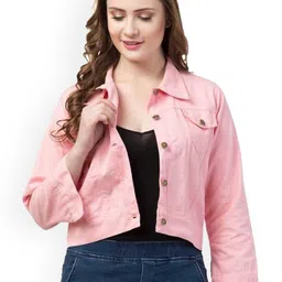 PWTI Women Denim Jacket with Embroidered-image-45
