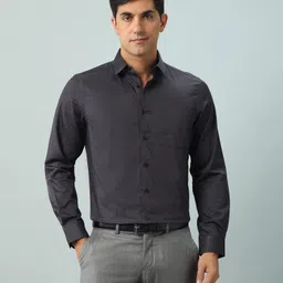 Arrow Men Classic Fit Spread Collar Floral Printed Cotton Formal Shirt-picture-11