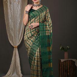 IndianRang Checked Printed Saree-18