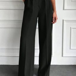 Next One Women Smart High-Rise Easy Wash Pleated Trousers-picture-29
