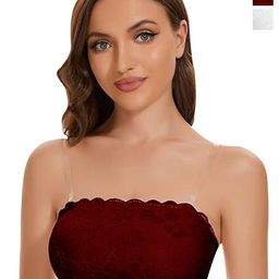 ComfyStyle Floral Bandeau Bra Full Coverage Lightly Padded-13