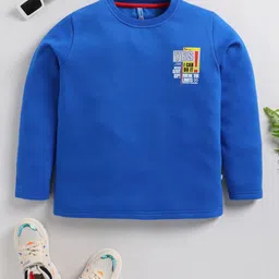 Here&Now X Game Begins Boys Back Printed Sweatshirt with Brushed Fleece Lining-image-57