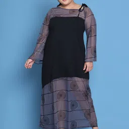 theRebelinme Women Plus Size Floral Print A-Line Maxi Dress-picture-16