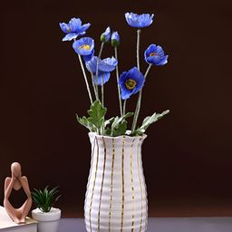 Myntra Elegant Homes Blue 2 Pieces Poppy Artificial Flower-44