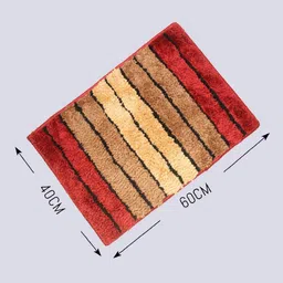 RISH Black & Cream-Color Striped Rectangular Doormats image 4