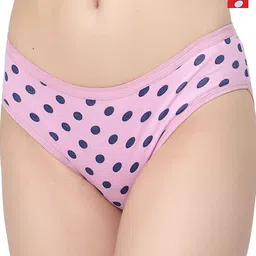 Docare Pack Of 2 Printed Cotton Briefs  Yummy Panty-Red-Pink-image-97
