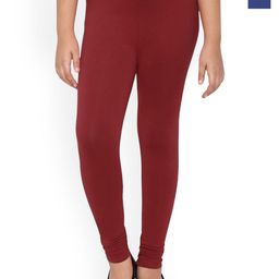 FRENCH KLEIDER Gilrs Pack Of 2 Mid-Rise Churidar-Length Leggings-image-8