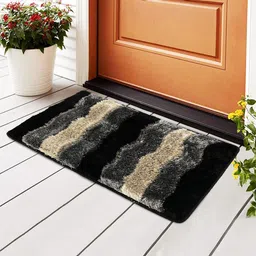 Kuber Industries Black & Grey Anti-Slip Doormats-20