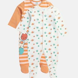 MINI KLUB Boys Pack of 2 Printed Sleepsuit-29