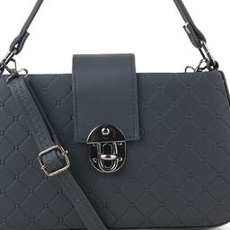 Flingo Striped PU Oversized Structured Handheld Bag image 2