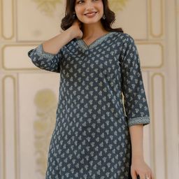 Nayo Floral Print Cotton Top-image-85