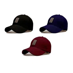 SELLORIA Men Pack Of 3 Cotton Baseball Cap-picture-6
