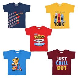 Kwitchy Kids Typography 5 Printed Extended Sleeves Applique T-shirt-image-44