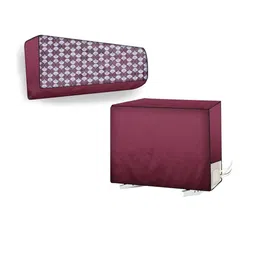 The Furnishing Tree Split AC Cover Set of Indoor and Outdoor Unit Used for 1 Ton Amazon Basics AB20-76