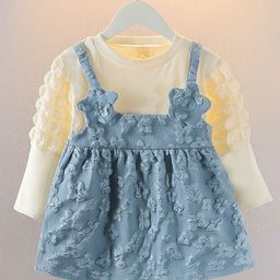 YK Floral Pinafore Dress-image-43